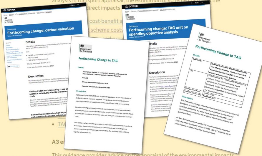 What’s new in TAG? The November 2023 changes to DfT’s Transport Analysis Guidance